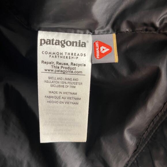 Patagonia Women's Black Nano Puff Vest Style #84247 Size Large Embroidered - Picture 7 of 12